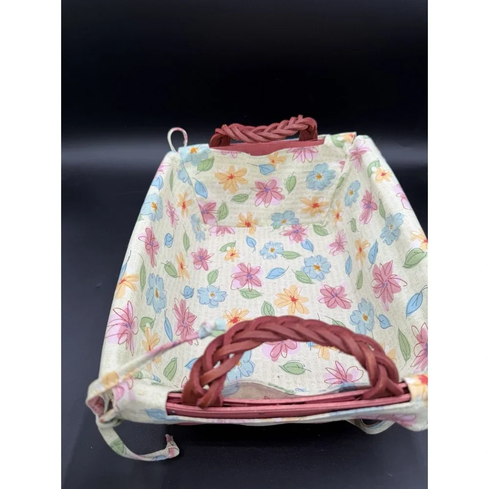 🧺💗 Longaberger 2008 Small Serving Basket – Pink w/ Liner & Storage Solutions💗